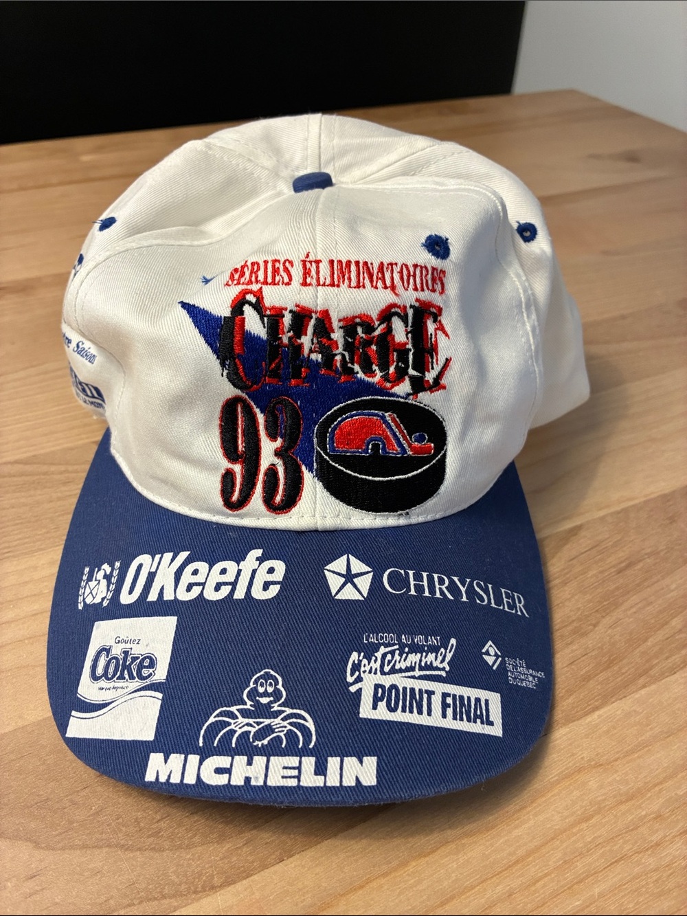 Vintage 1993 Quebec Nordiques playoffs cap 🧢 Séries Éliminatoires 93